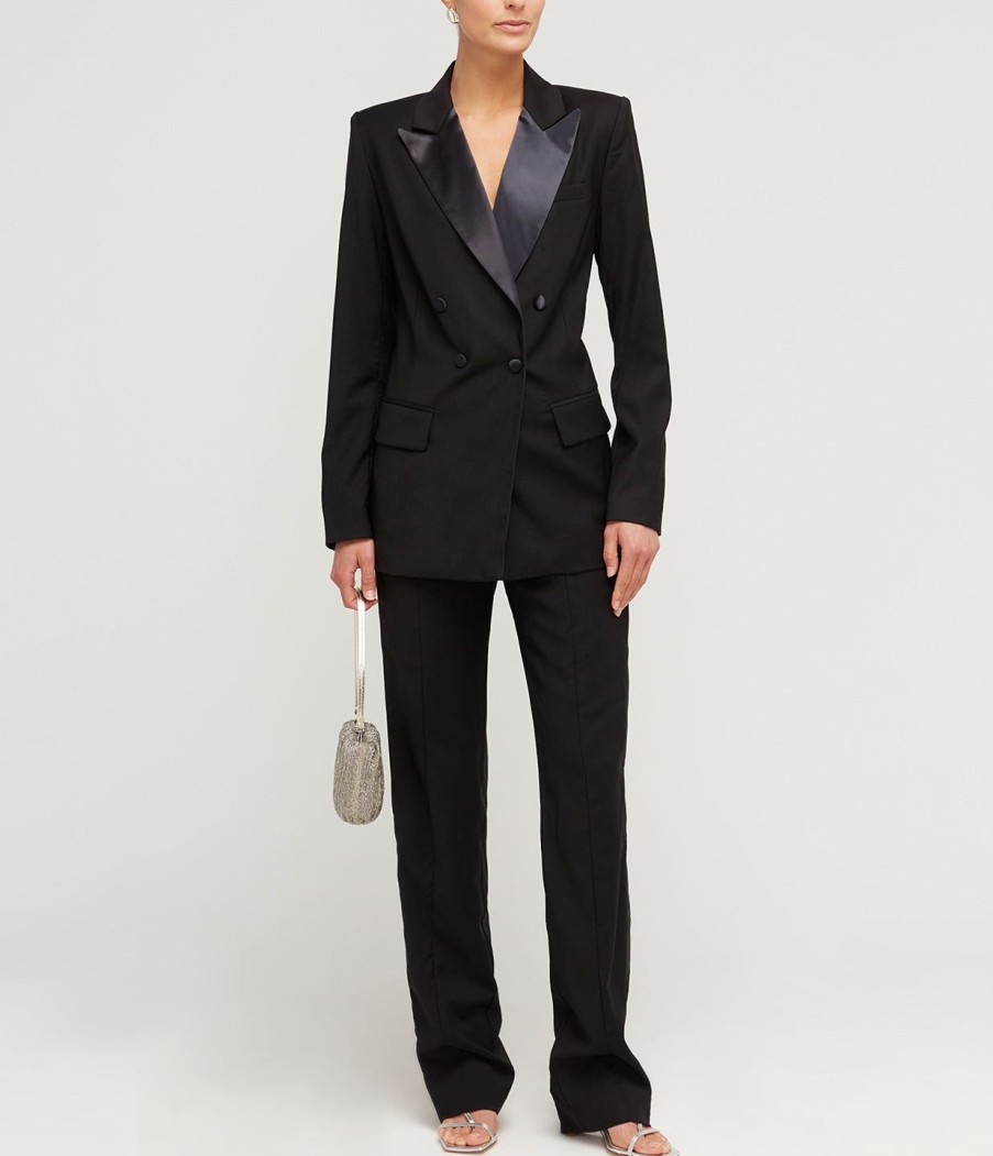 Clothing Staud | Carnaby Tuxedo Pant In Black