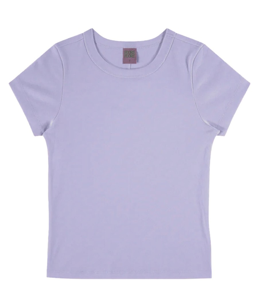 Clothing Flore Flore | Car Baby Tee In Lilac