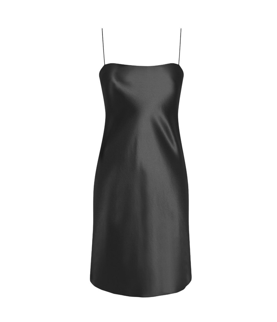 Clothing Refine | Rachel Mini Slip Dress In Black