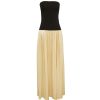 Clothing ESSE Studios | Lumiere Strapless Dress In Golden Citrine And Black