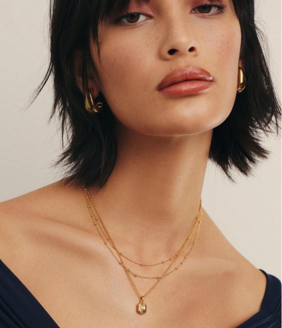 Accessories Missoma | Double Chain Necklace In Gold