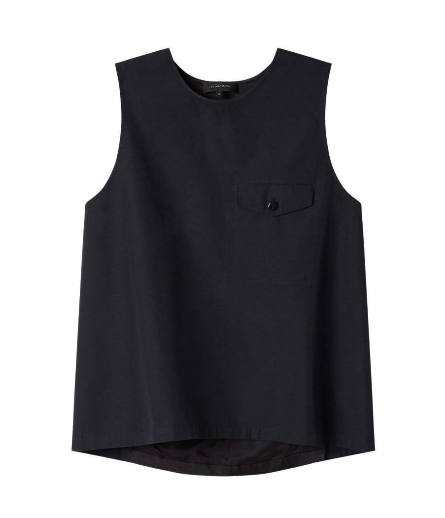 Clothing Lee Mathews | Davey Tank In Black