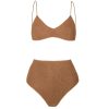 Clothing Oseree | Lumiere High Waisted Bikini In Toffee