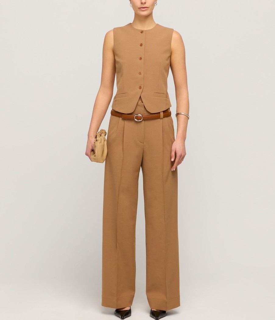 Clothing Beaufille | Rubens Tailored Vest In Camel