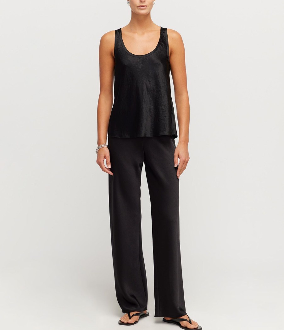 Clothing Vince | Fluid Bias Pant In Black