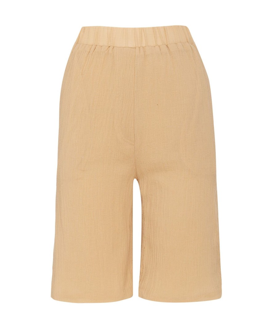 Clothing Albus Lumen | Relaxed Cotton Shorts In Nude