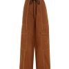 Clothing Lee Mathews | Maddy Relaxed Cargo Pant In Walnut