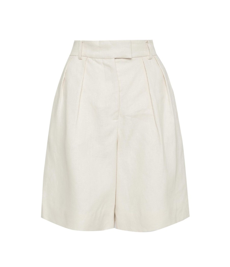 Clothing Friends with Frank | Ada Linen Shorts In Ivory