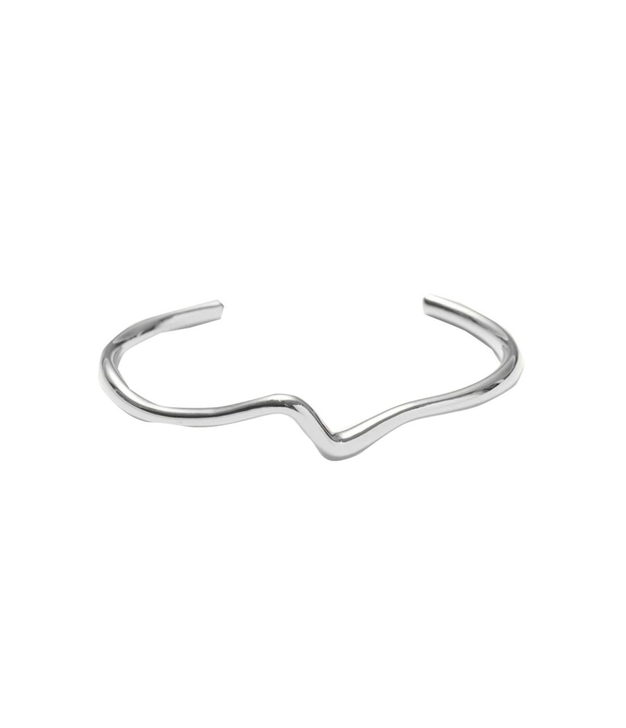 Accessories Missoma | Molten Wave Cuff Bracelet In Silver