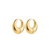 Accessories Rylan | Smooth Moon Hoop Earrings In Gold