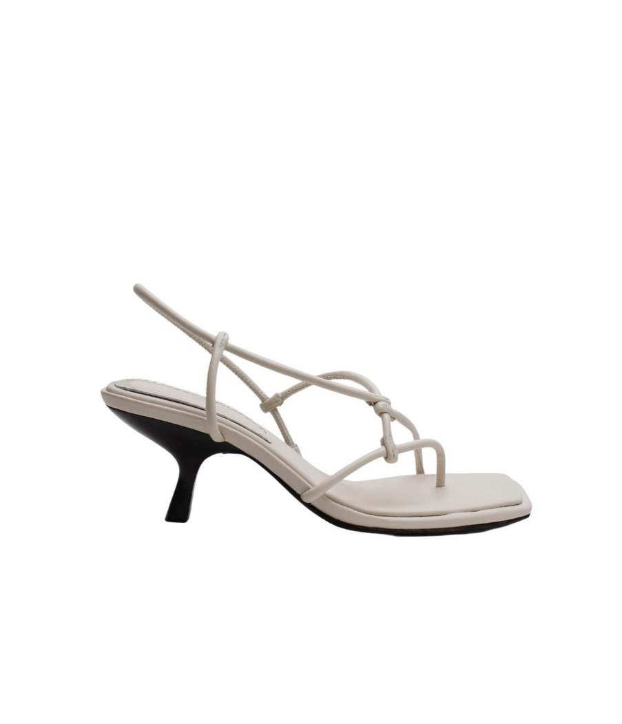 Shoes La Tribe | Lily Strappy Heel In Milk