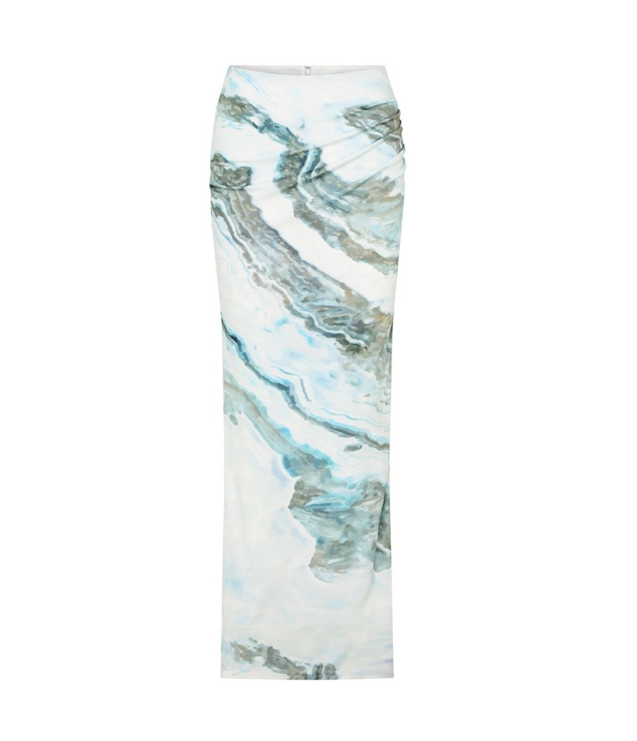 Clothing Anna Quan | Vesper Fitted Skirt In Agate