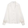 Clothing Anine Bing | Mylah Long Sleeve Shirt In Pearl