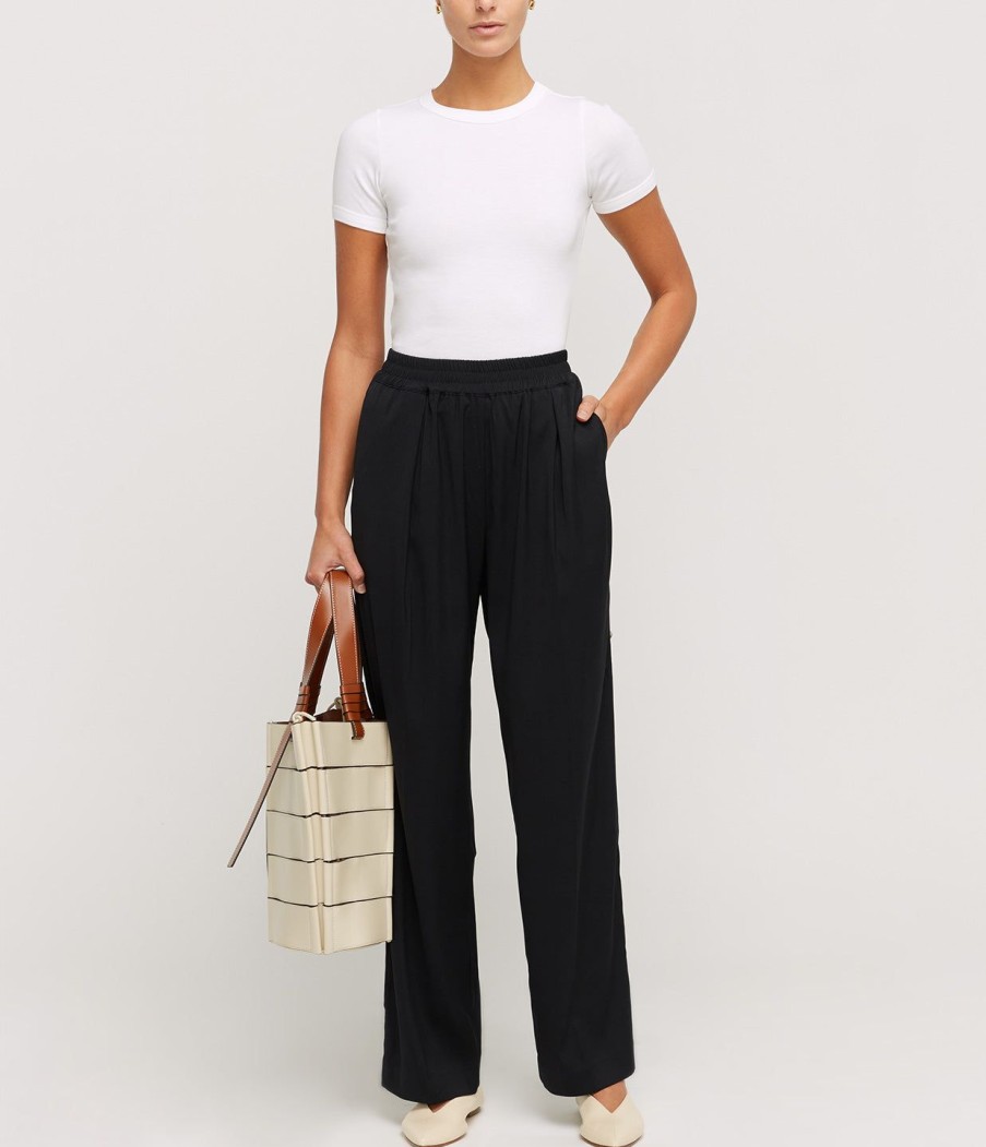 Clothing Samsoe Samsoe | Julia Trousers In Caviar