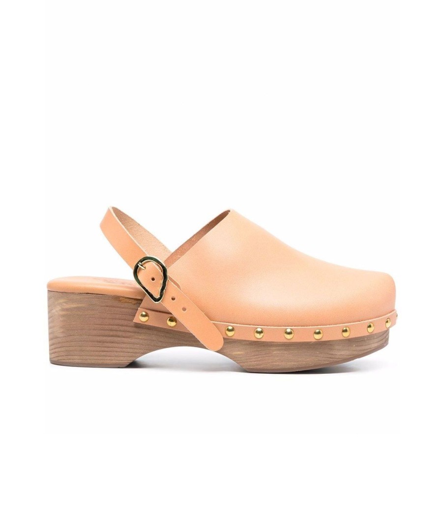 Shoes Ancient Greek Sandals | Classic Closed Clog In Natural