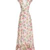 Clothing Saloni | Emma Maxi Dress In Delemare Blanc