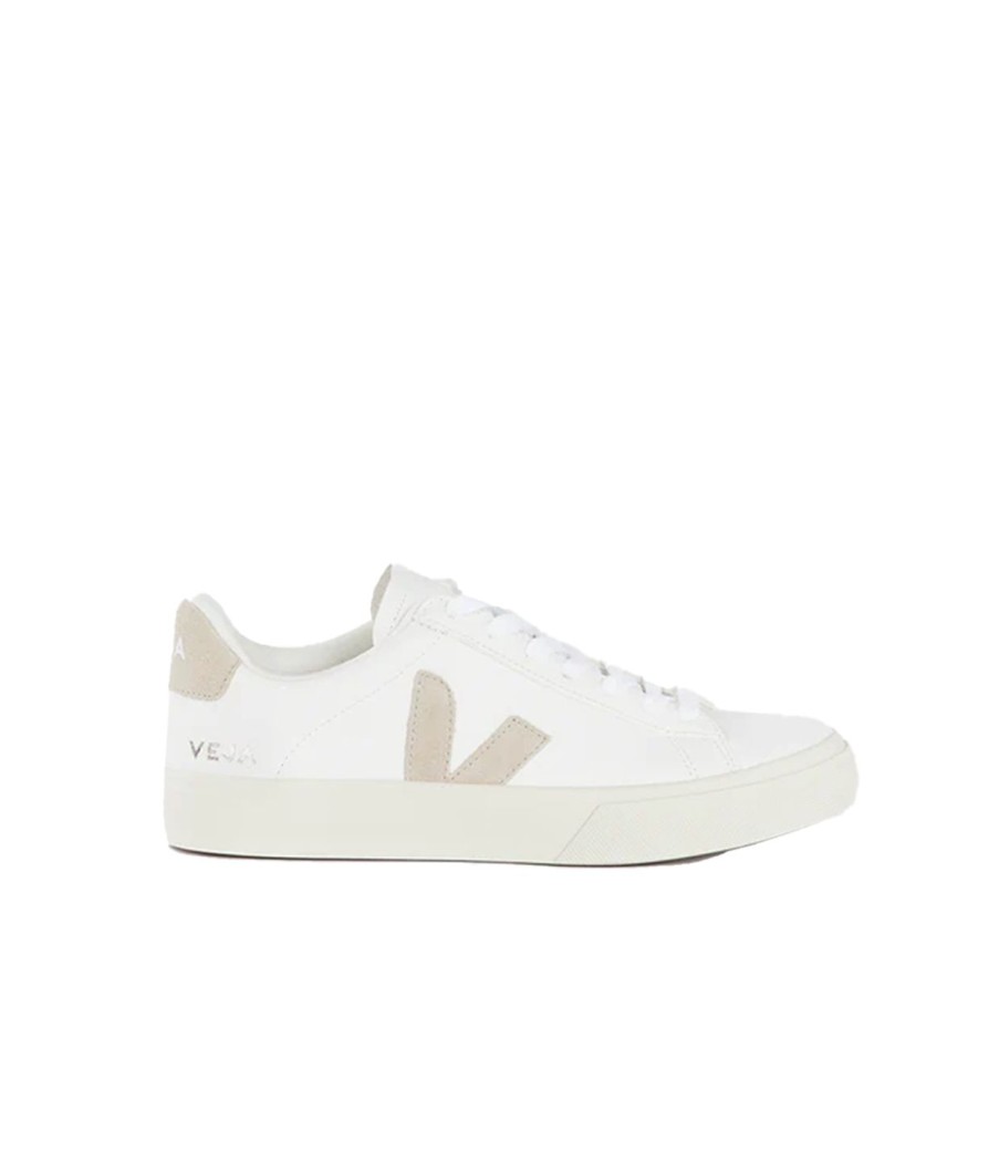 Shoes Veja | Campo Chromefree Leather Sneaker In Extra White Almond