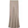 Clothing Anine Bing | Bar Silk Maxi Skirt In Taupe