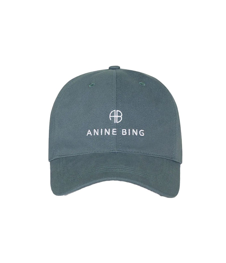 Accessories Anine Bing | Jeremy Baseball Cap In Dark Sage