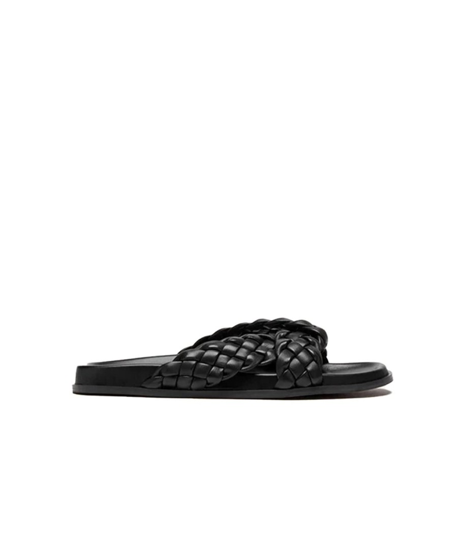 Shoes Nelson Made | Ina Knotted Slide In Black