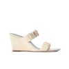 Shoes Staud | Frankie Wedge Sandal In Cream