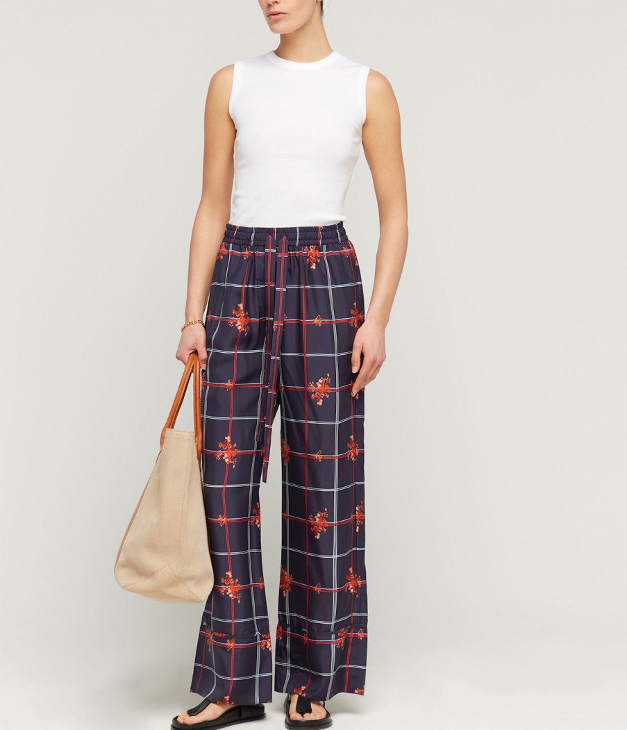 Clothing Lee Mathews | Anya Wide Leg Pant In Ink Floral