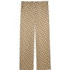 Clothing Yaitte | Fiji Silk Blend Trouser In Sand Wave Stripe