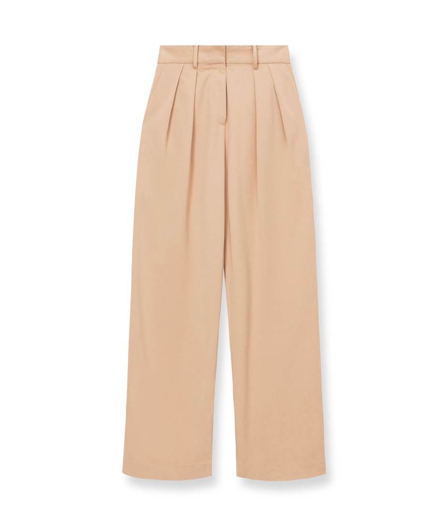 Clothing Staud | Luisa High Waisted Pant In Camel