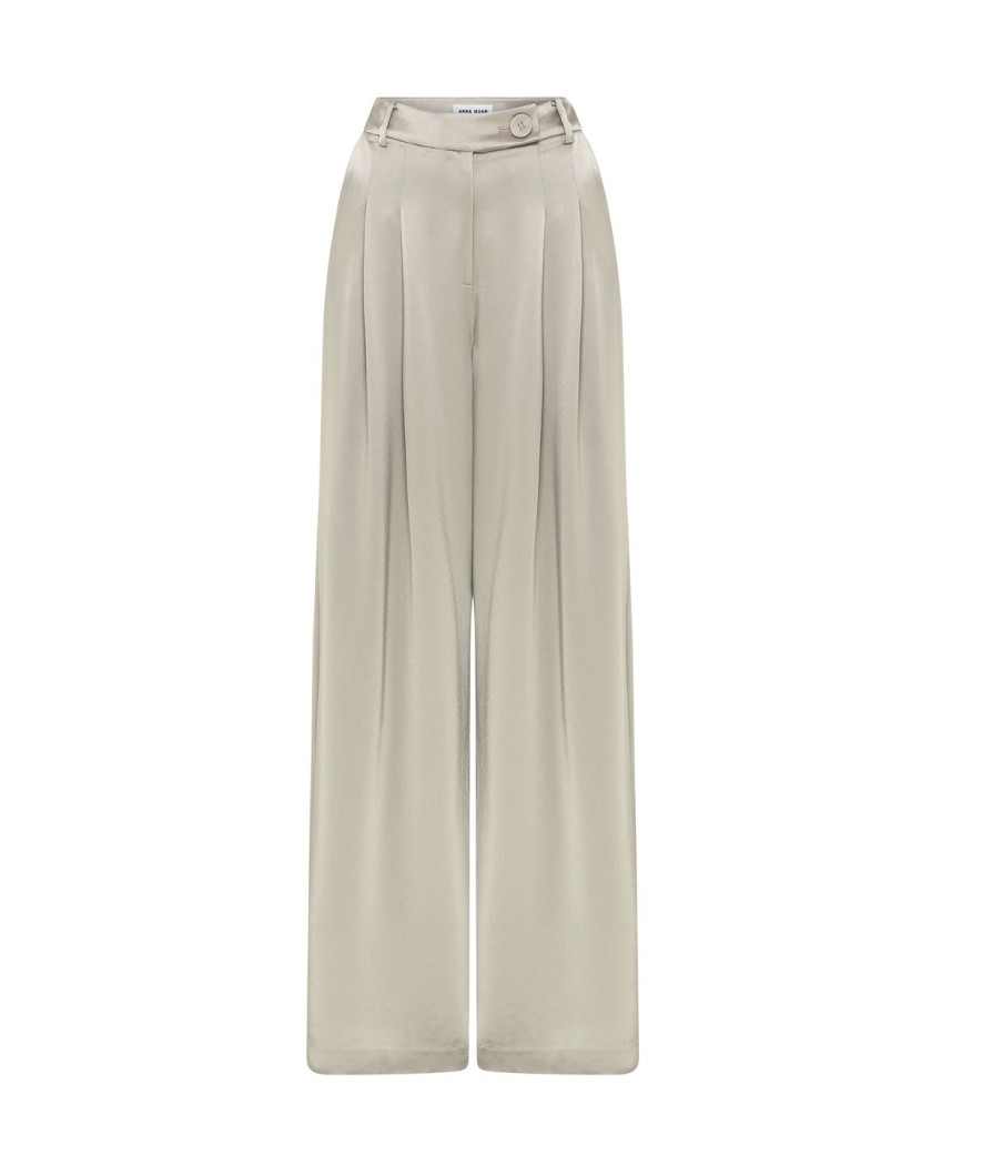 Clothing Anna Quan | Mateo Wide Leg Pant In Taupe