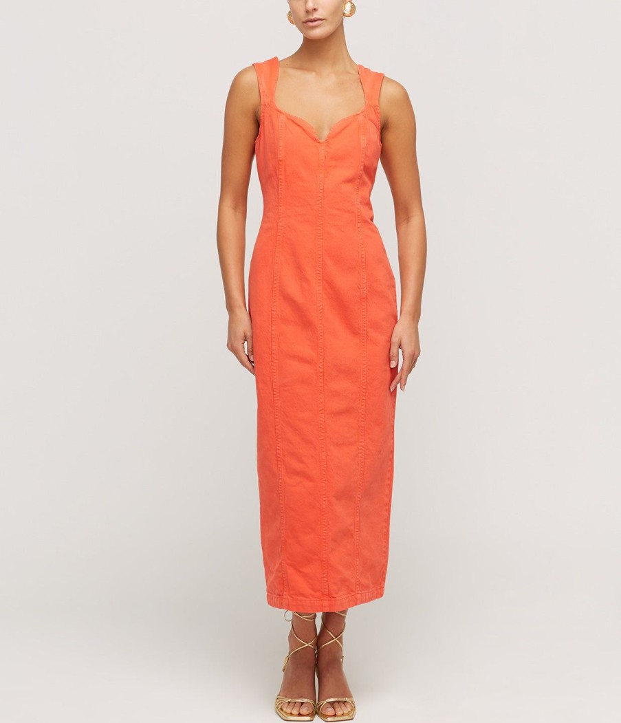 Clothing Mara Hoffman | Indya Denim Maxi Dress In Poppy