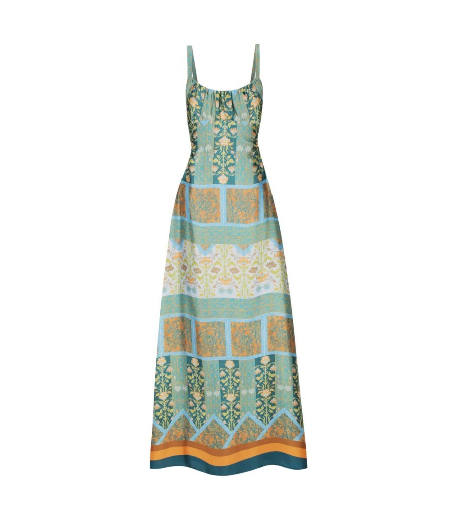 Clothing Hansen & Gretel | Carlos Maxi Dress In Floral Tile