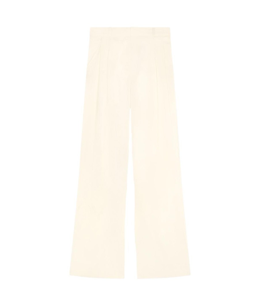 Clothing Loulou Studio | Ross Wide Leg Pants In Ivory