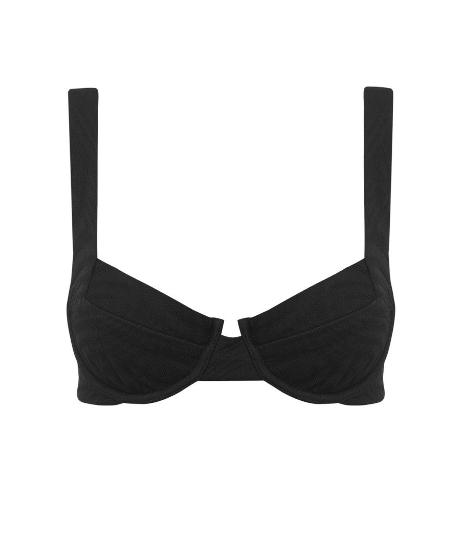 Clothing Fella | Casanova Bikini Top In Black