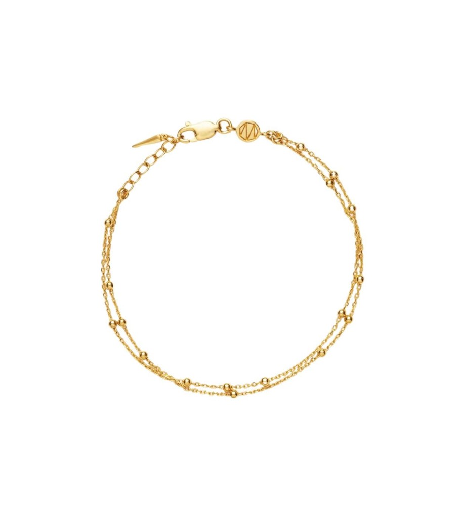 Accessories Missoma | Double Chain Bracelet In Gold