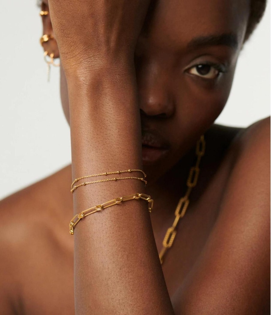 Accessories Missoma | Double Chain Bracelet In Gold