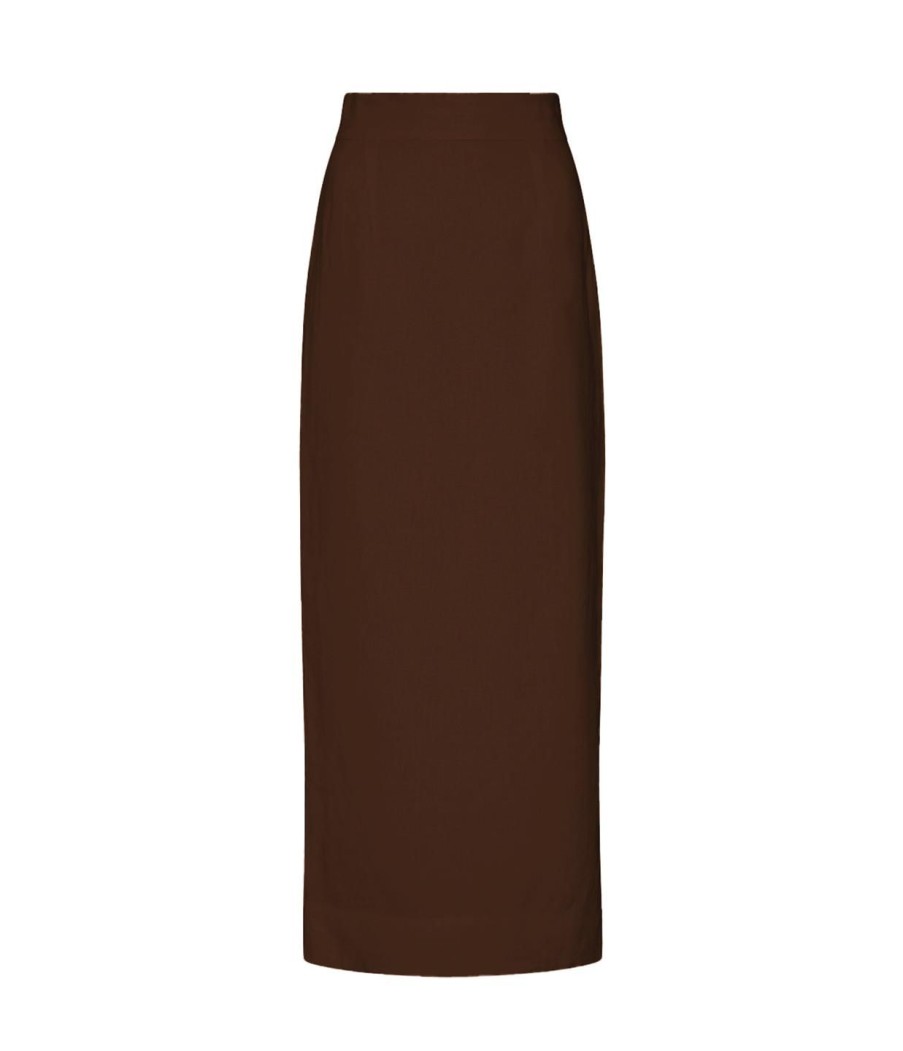 Clothing Posse | Emma Pencil Skirt In Chocolate