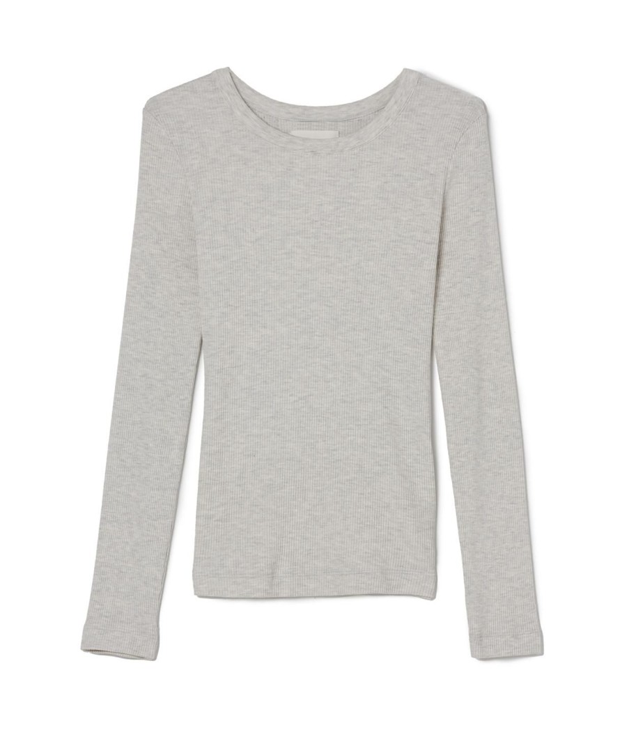 Clothing Citizens Of Humanity | Adeline Long Sleeved Top In Heather Grey