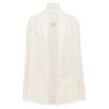 Clothing Allude | Open Cashmere Blend Cardigan In Ivory