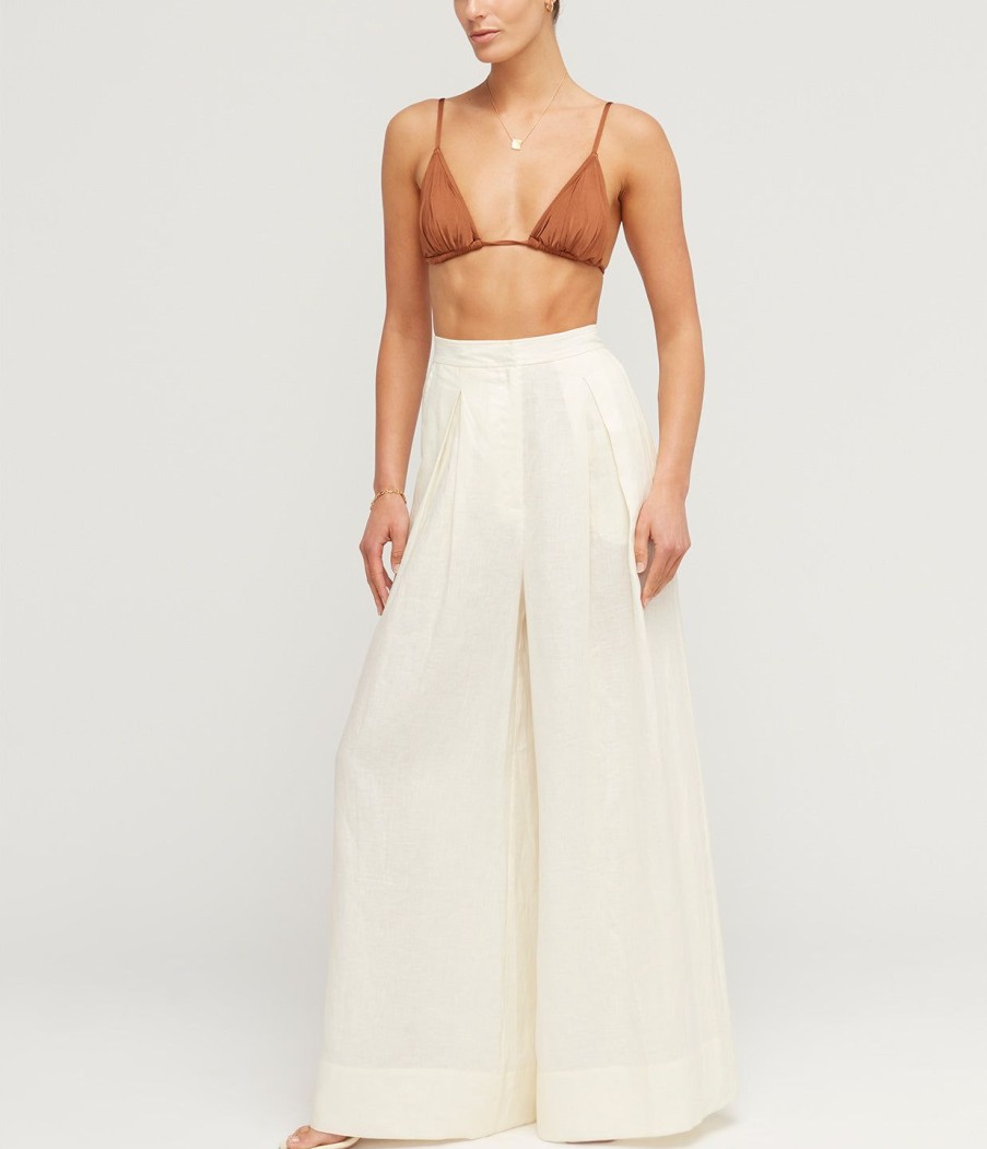 Clothing Peony | Box Pleat Pant In Fleur