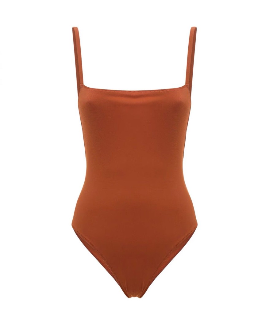 Clothing LIDO | Geometrical One Piece In Terracotta