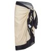 Clothing Solaqua | Mathise Sarong In Ecru And Noir Stripe