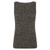 Clothing Friends with Frank | Tabatha Sleeveless Tank In Khaki And Black Boucle