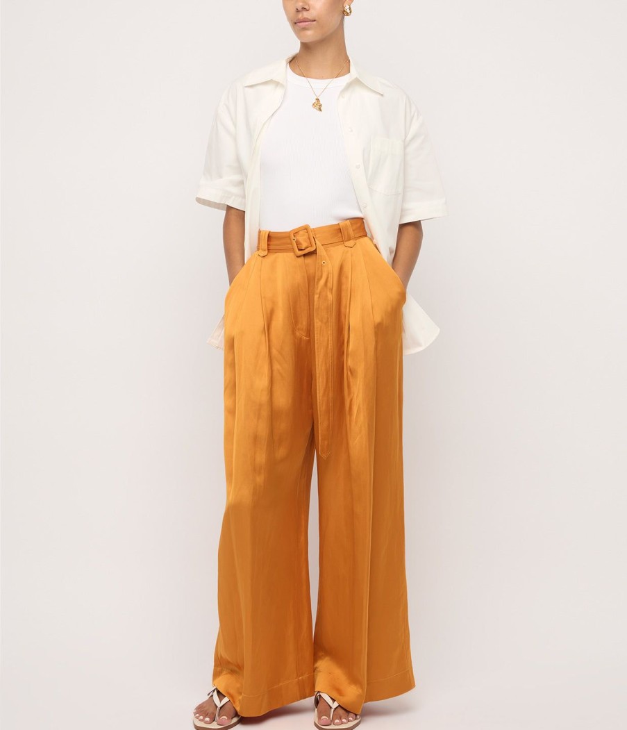 Clothing Lee Mathews | Florentina Relaxed Pant In Marigold