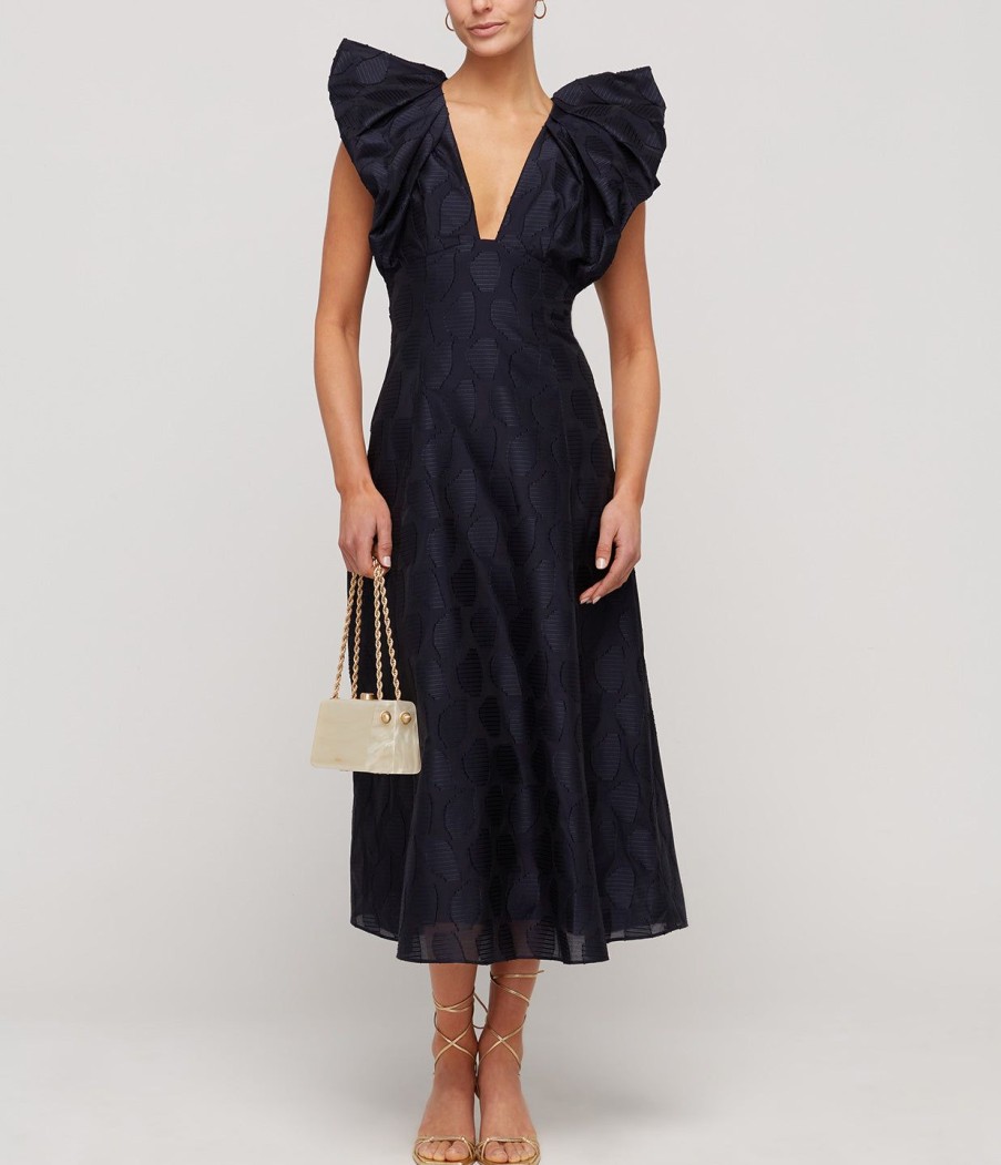 Clothing Acler | Morin Dress In French Navy