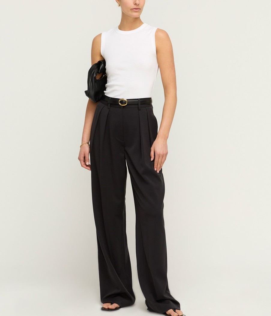 Clothing Staud | Luisa High Waisted Pant In Black