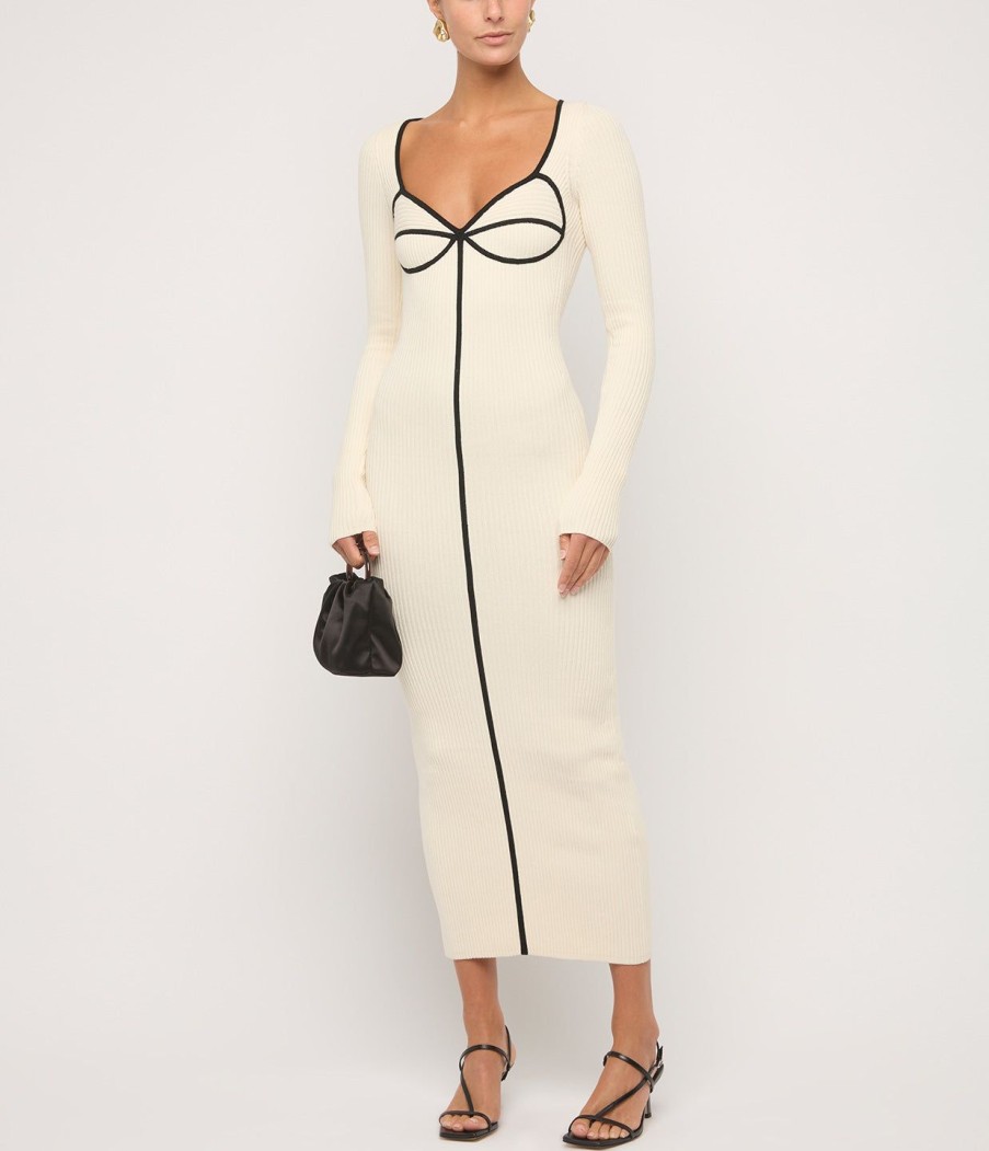 Clothing Mara Hoffman | Lucianne Solid Knit Dress In Natural