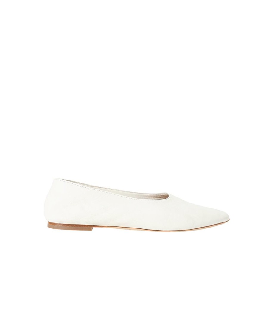 Shoes Staud | Alba Ballet Flat In Paper