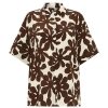 Clothing Friends with Frank | Benita Silk Short Sleeve Shirt In Botanica