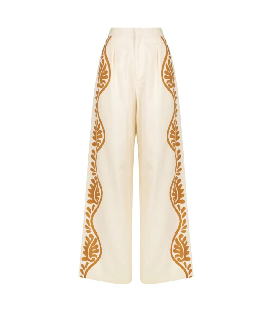 Clothing Hansen & Gretel | Lagos Tailored Pant In Stencil Leaf