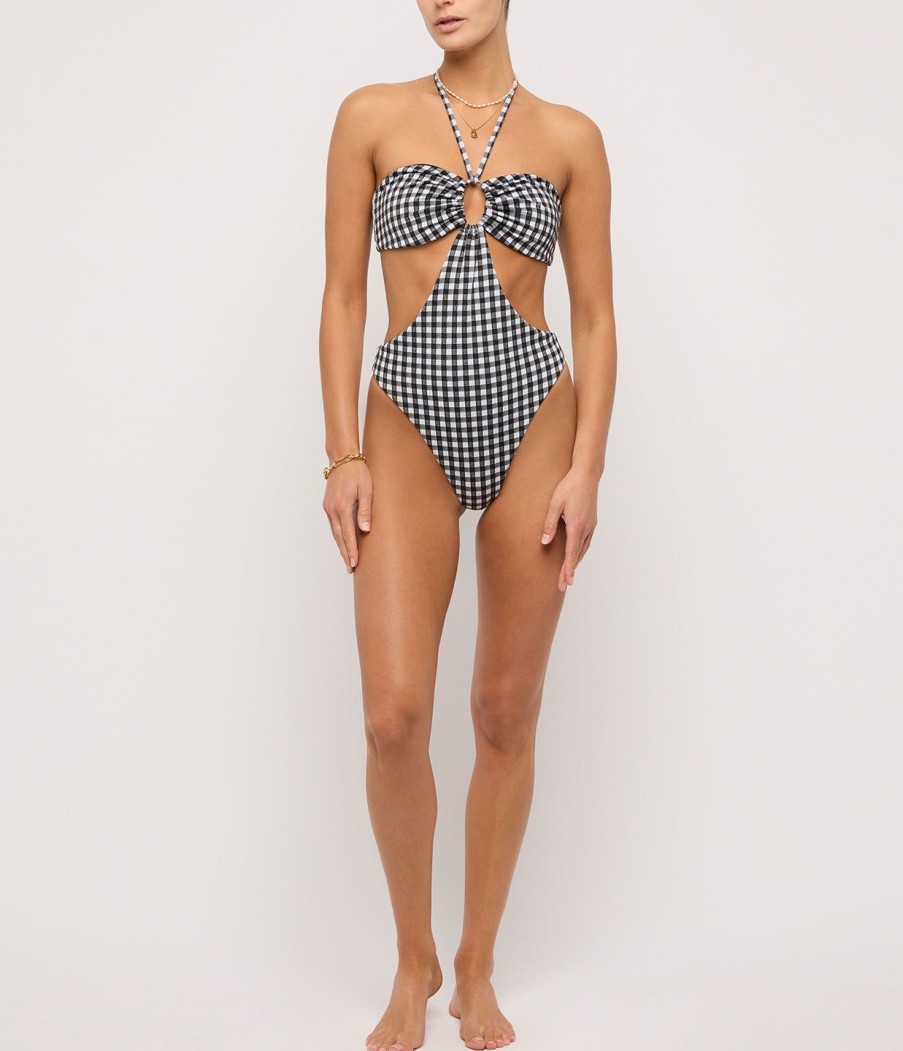 Clothing Mara Hoffman | Blanca One Piece In Olympia Plaid